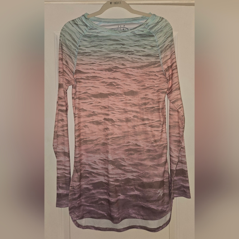 Reel Life Multi Color Swimsuit Coverup Size L